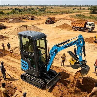 Excavadora de orugas