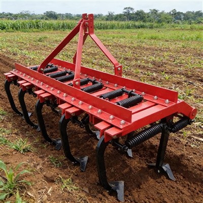 Cultivador con dientes de resorte